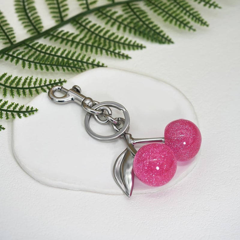 SKYFUN Cherry Keychain for Women Apple Strawberry Bag Charm Key Chain Accessories Gifts for Birthday Christmas - Image 5